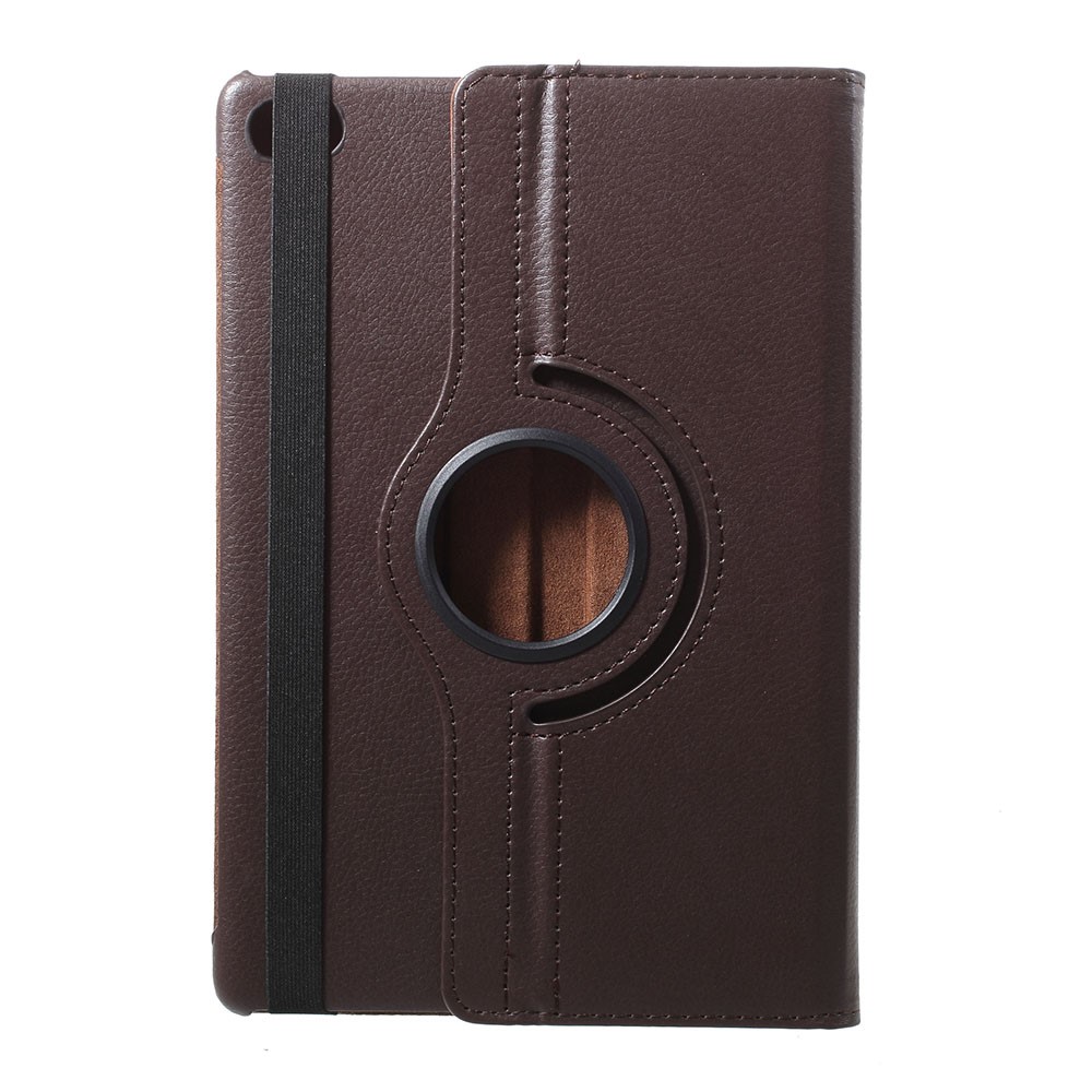 Litchi Texture 360 Degree Rotary Stand Leather Case for Huawei MediaPad M5 lite 10 - Brown-1