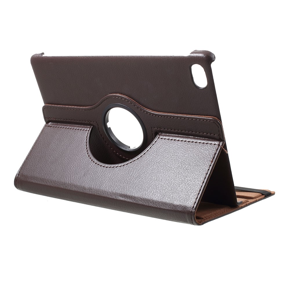 Litchi Texture 360 Degree Rotary Stand Leather Case for Huawei MediaPad M5 lite 10 - Brown-2