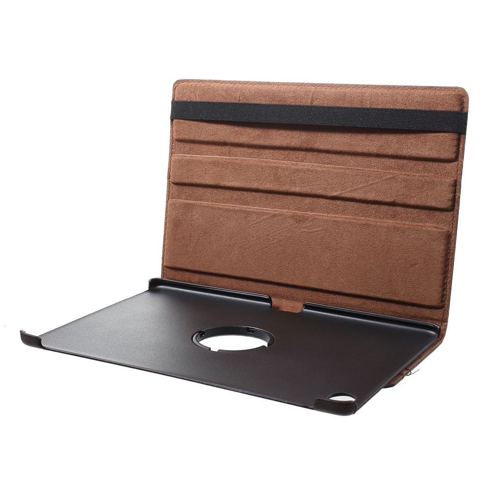 Litchi Texture 360 Degree Rotary Stand Leather Case for Huawei MediaPad M5 lite 10 - Brown-4