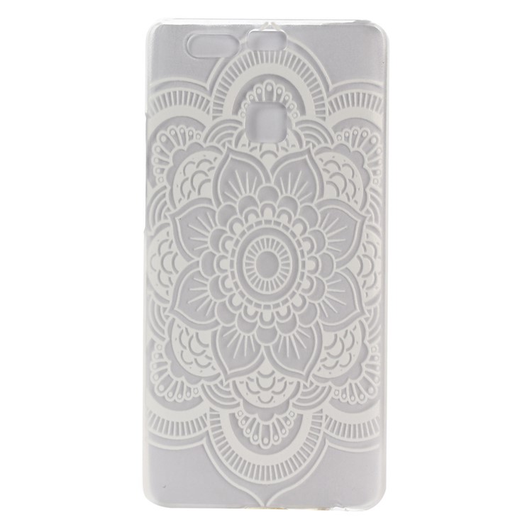 Embossed Hard Shell Case for Huawei P9 - Beautiful Flowers-1