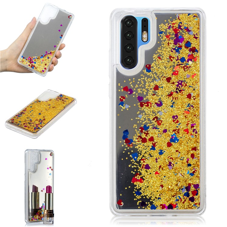 Quicksand Mirror Surface TPU Cover Shell for Huawei P30 Pro - Gold-1