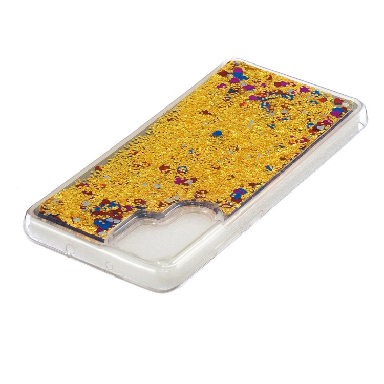 Quicksand Mirror Surface TPU Cover Shell for Huawei P30 Pro - Gold-4