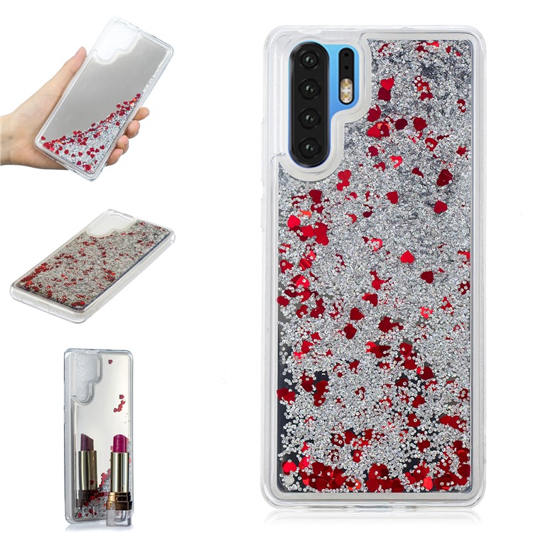 Quicksand Mirror Surface TPU Cover Shell for Huawei P30 Pro - Silver-1