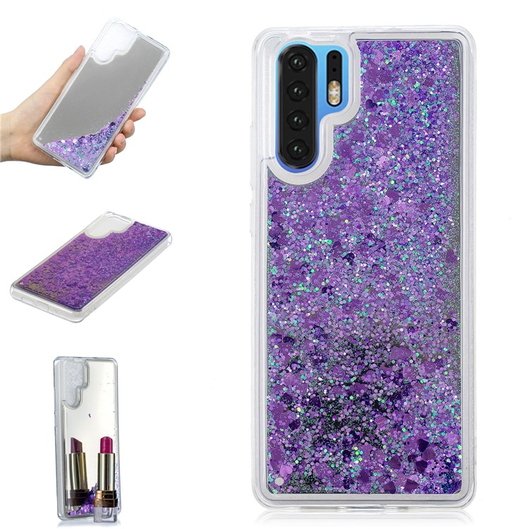 Quicksand Mirror Surface TPU Cover Shell for Huawei P30 Pro - Purple-1