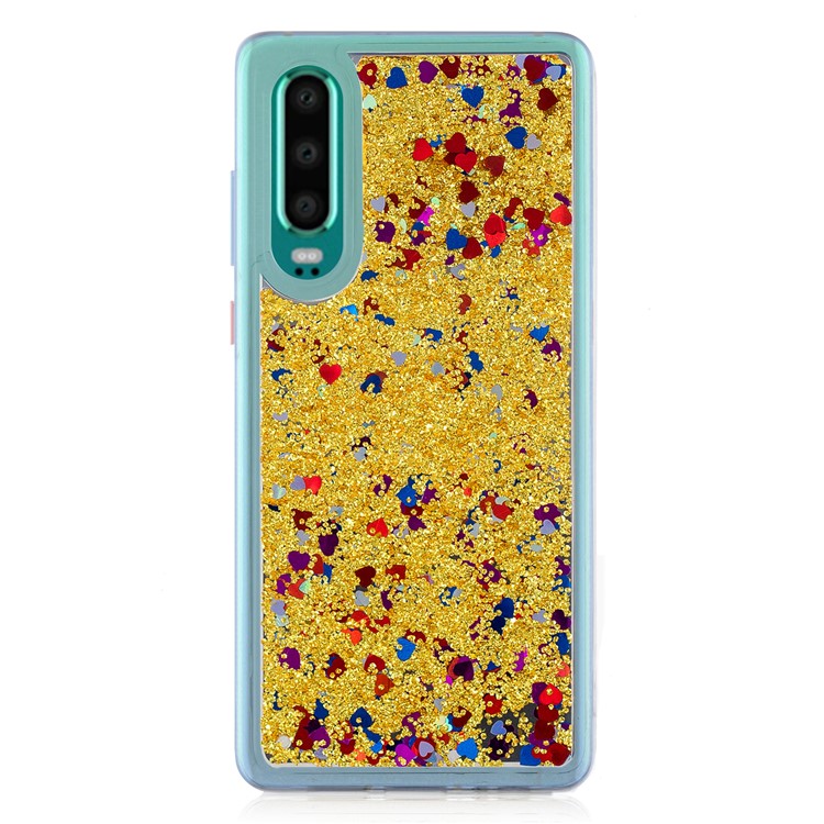 Quicksand Mirror Surface TPU Phone Casing for Huawei P30 - Gold-2