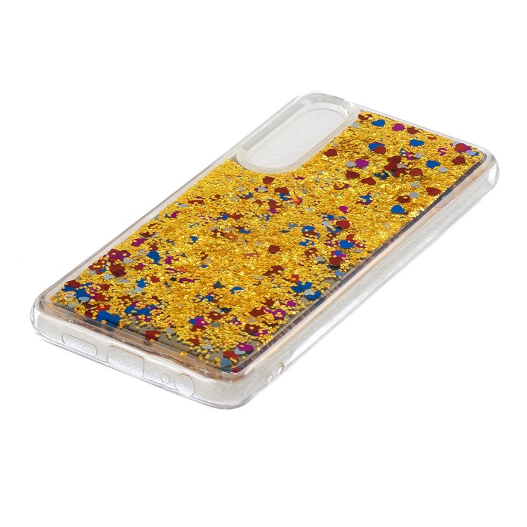 Quicksand Mirror Surface TPU Phone Casing for Huawei P30 - Gold-3