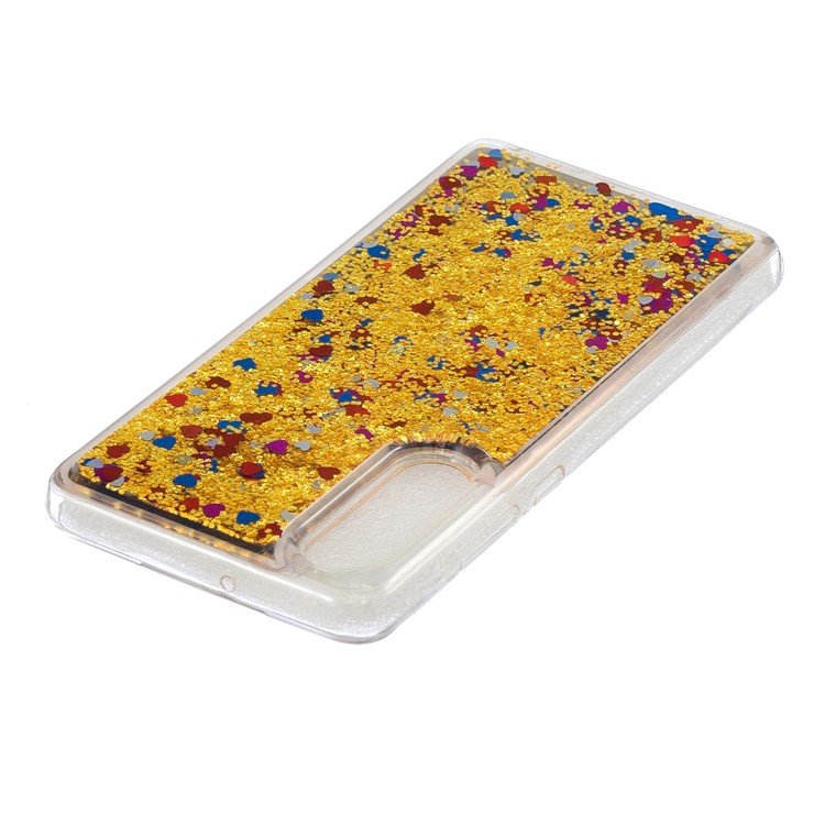 Quicksand Mirror Surface TPU Phone Casing for Huawei P30 - Gold-4