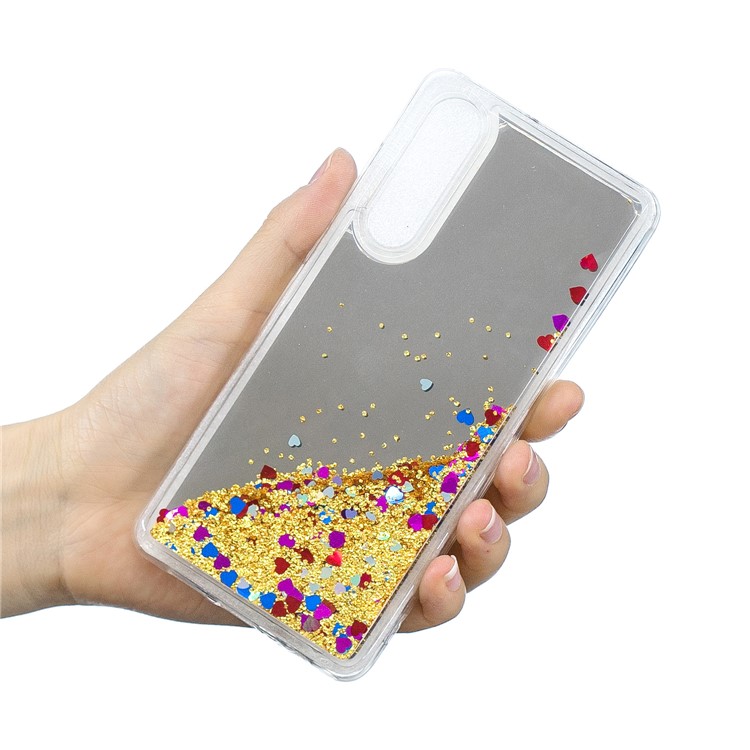 Quicksand Mirror Surface TPU Phone Casing for Huawei P30 - Gold-5