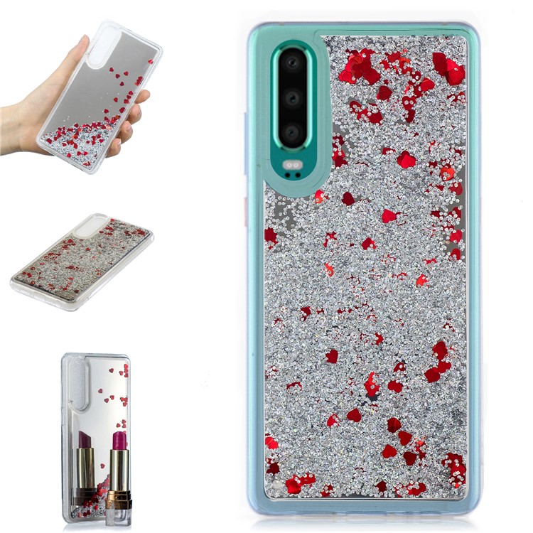 Quicksand Mirror Surface TPU Phone Casing for Huawei P30 - Silver-1