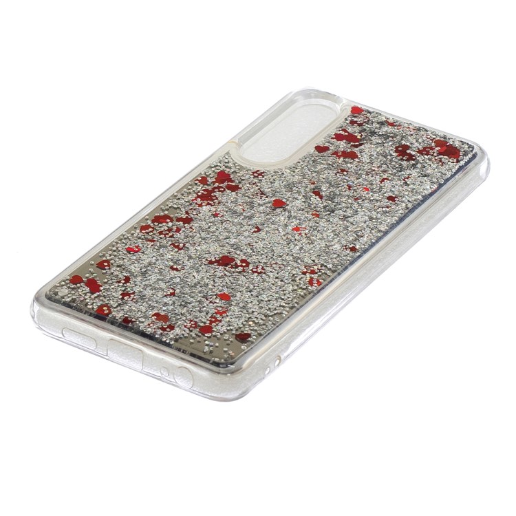 Quicksand Mirror Surface TPU Phone Casing for Huawei P30 - Silver-3