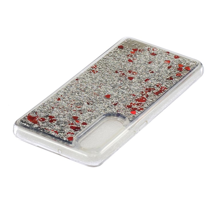 Quicksand Mirror Surface TPU Phone Casing for Huawei P30 - Silver-4