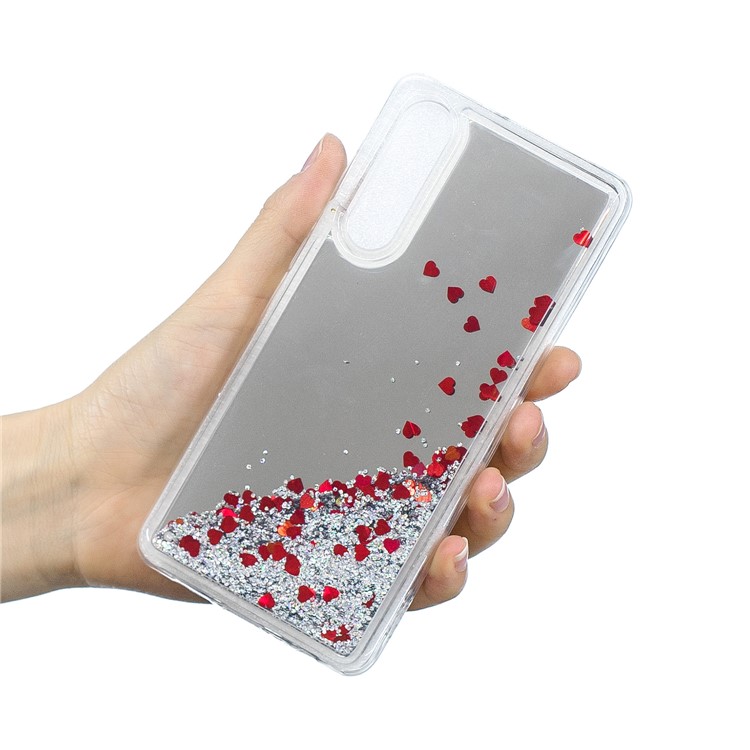 Quicksand Mirror Surface TPU Phone Casing for Huawei P30 - Silver-5