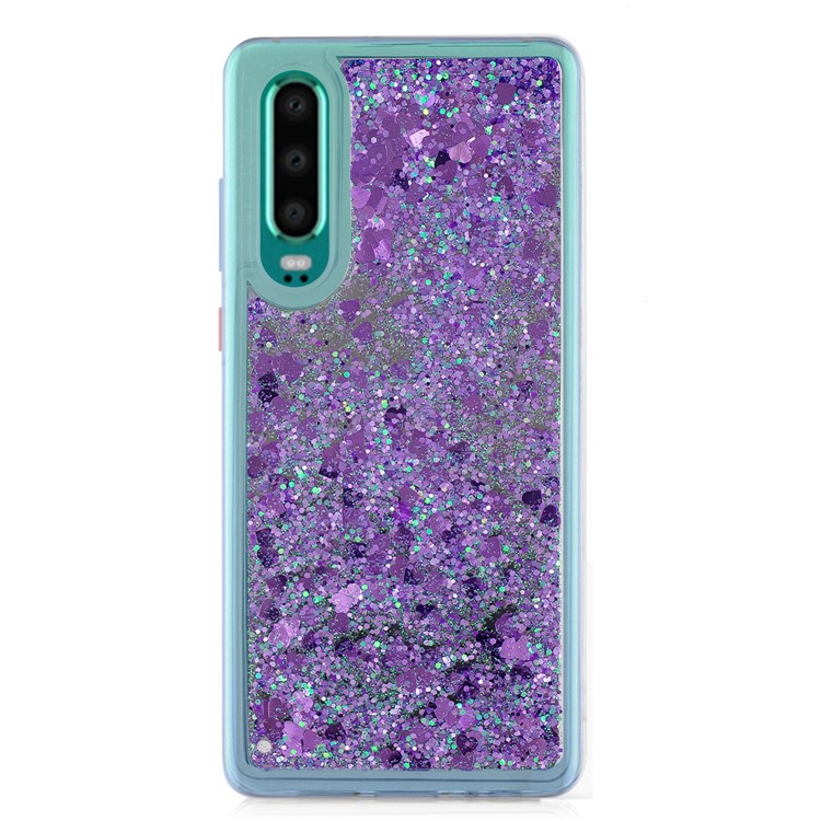 Quicksand Mirror Surface TPU Phone Casing for Huawei P30 - Purple-2