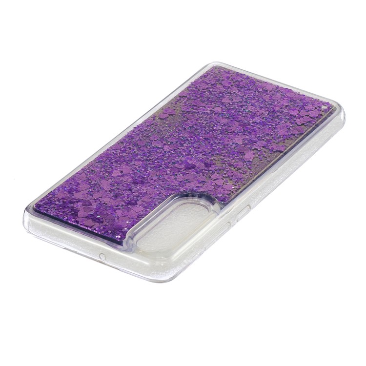 Quicksand Mirror Surface TPU Phone Casing for Huawei P30 - Purple-4