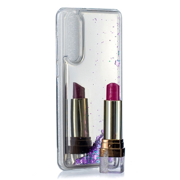 Quicksand Mirror Surface TPU Phone Casing for Huawei P30 - Purple-6