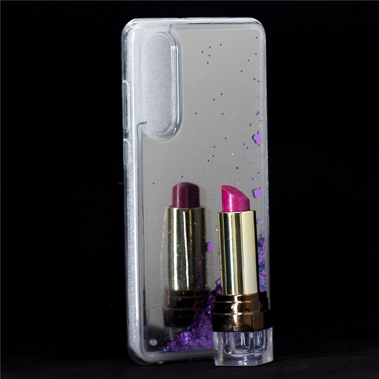 Quicksand Mirror Surface TPU Phone Casing for Huawei P30 - Purple-7