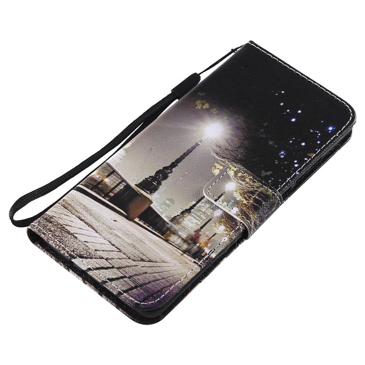 Pattern Printing Leather Wallet Stand Case for Huawei P30 Pro - Streetscape-6