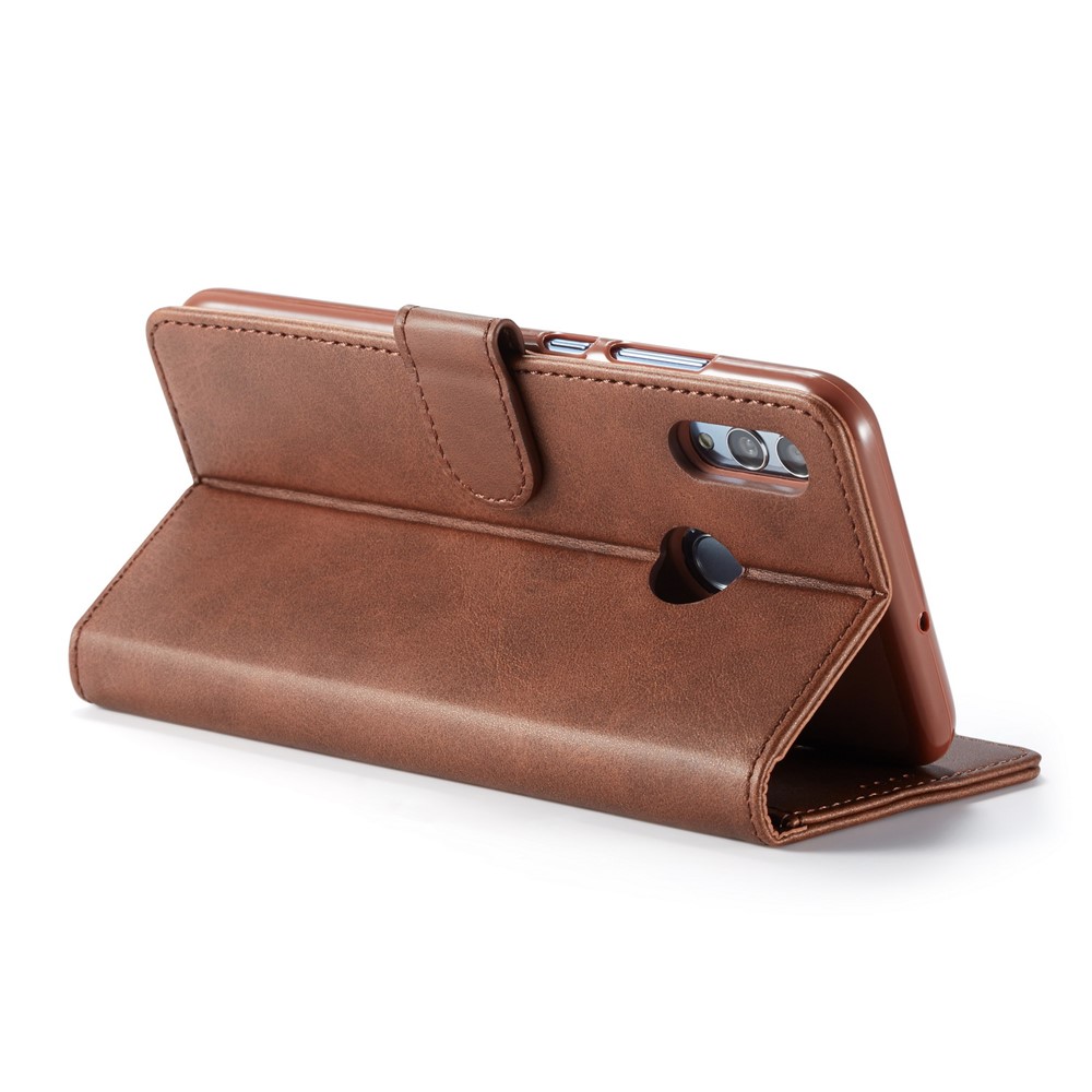 Lc. Imeeke Wallet Leather Stand Case Para Huawei P Smart (2019) / Honor 10 Lite - Café