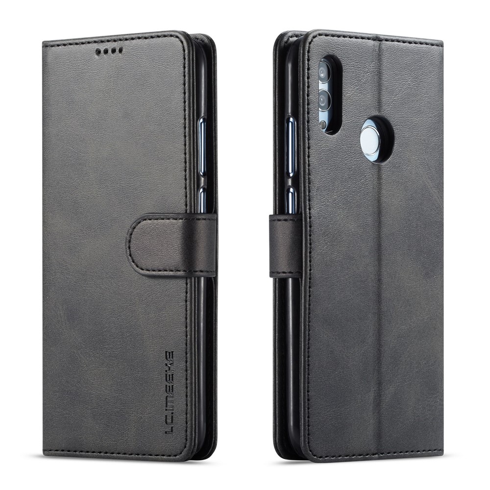 Lc. Imeeke Wallet Leather Stand Case Para Huawei P Smart (2019) / Honor 10 Lite - Negro