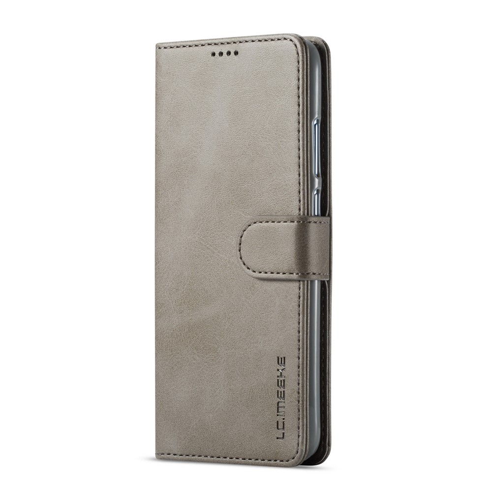LC.IMEEKE Wallet Leather Stand Case for Huawei P Smart (2019) / Honor 10 Lite - Grey-2