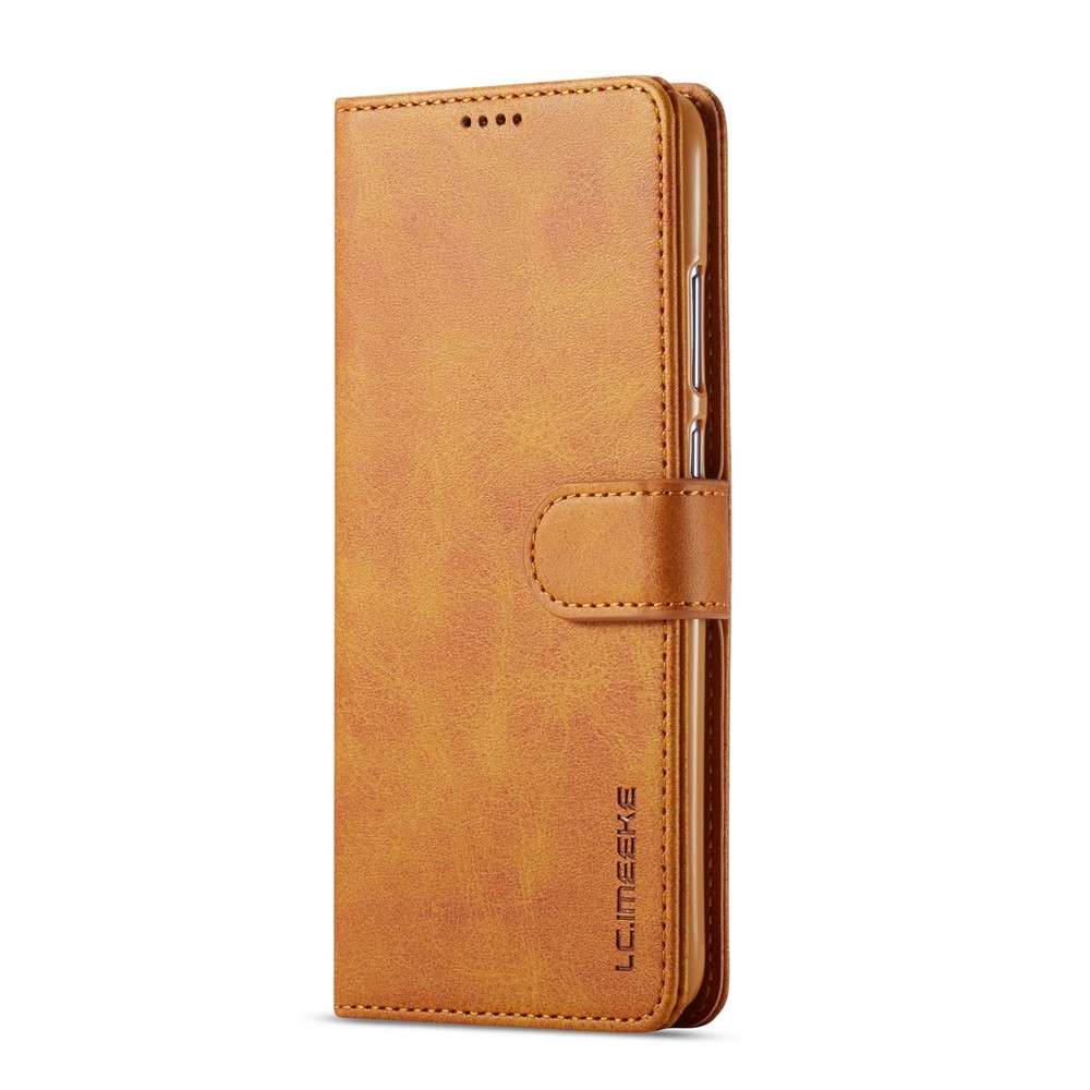 LC.IMEEKE Wallet Leather Stand Case for Huawei P Smart (2019) / Honor 10 Lite - Brown-2