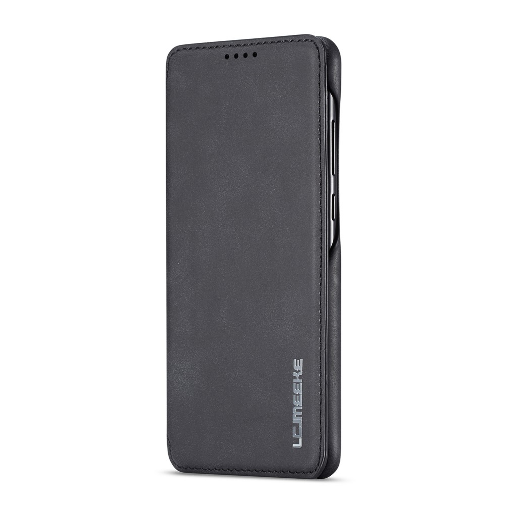 LC.IMEEKE Retro Style Leather Card Holder Case for Huawei P30 - Black-3