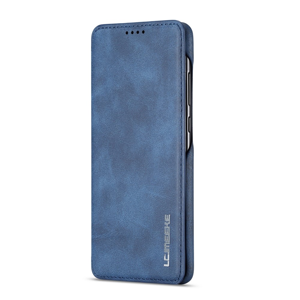 LC.IMEEKE Retro Style Leather Card Holder Case for Huawei P30 - Blue-3