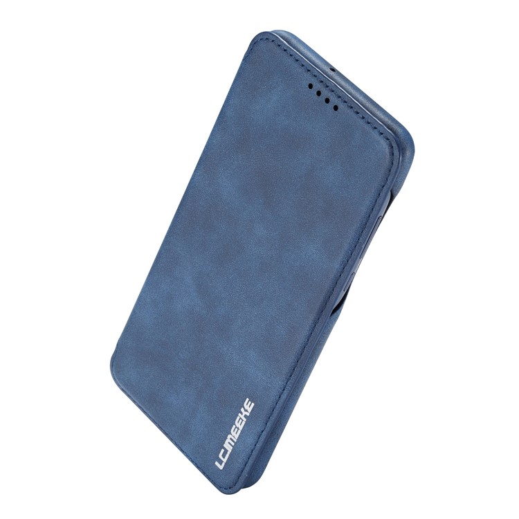 LC.IMEEKE Retro Style Leather Card Holder Case for Huawei P30 Lite - Blue-5