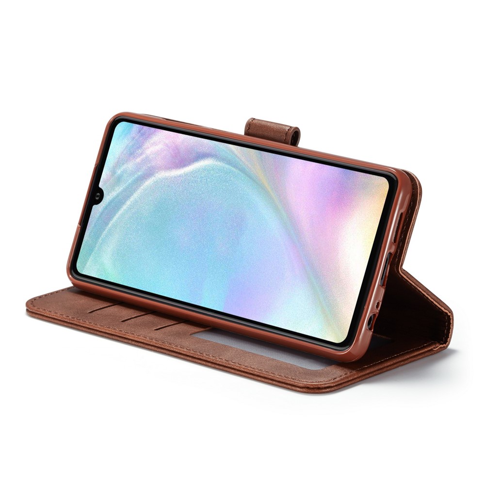 Lc. Case de Billetera de Cuero Imeeke Para Huawei P30 - Café