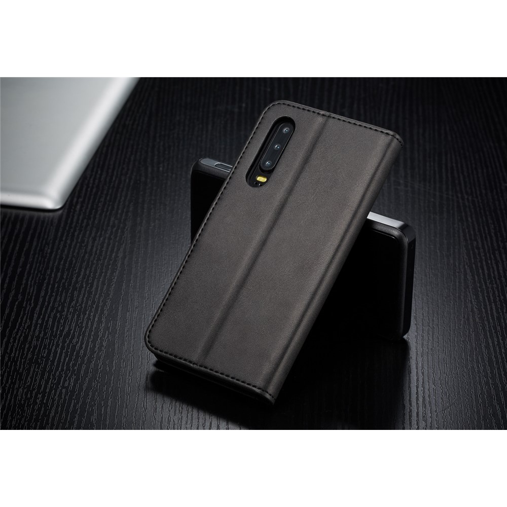 LC.IMEEKE Leather Wallet Stand Case for Huawei P30 - Black-5