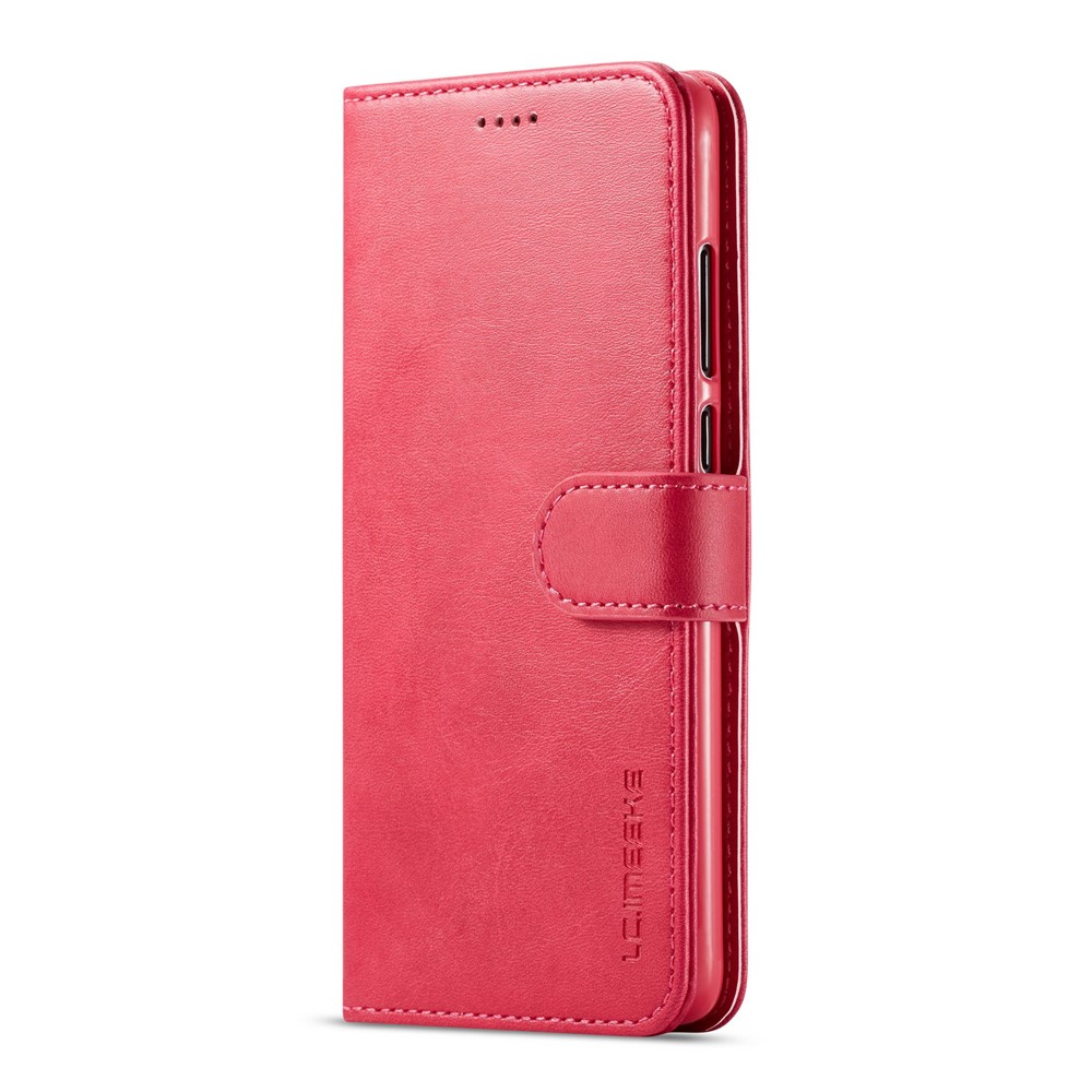 LC.IMEEKE Leather Wallet Stand Case for Huawei P30 - Red-2