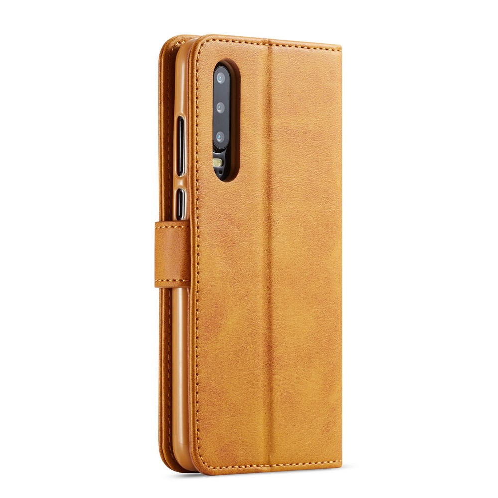 LC. Custodia In Pelle IMEEKE Per Huawei P30 - Marrone-3