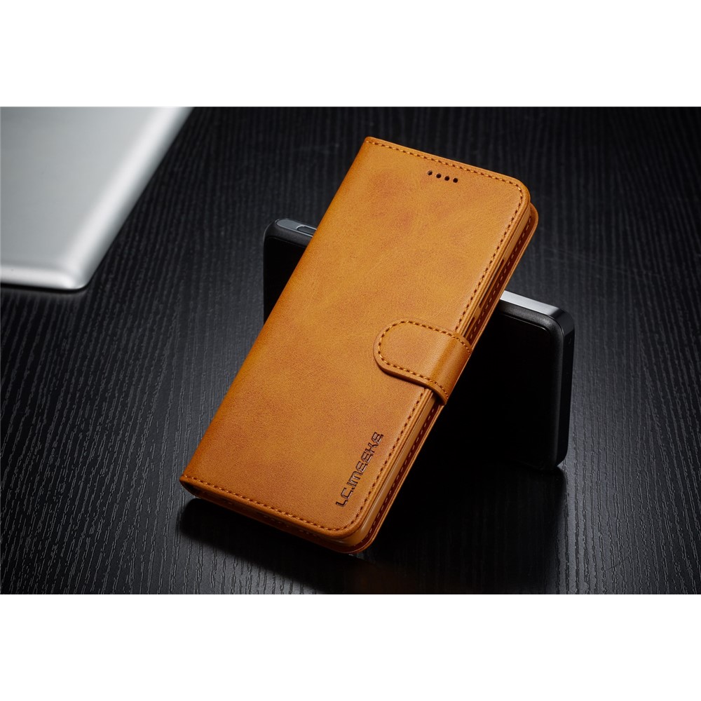 LC. Custodia In Pelle IMEEKE Per Huawei P30 - Marrone-4