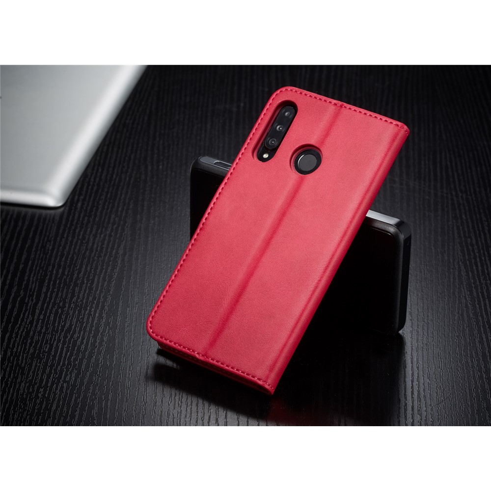 LC.IMEEKE Wallet Leather Stand Case for Huawei P30 Lite - Rose-5