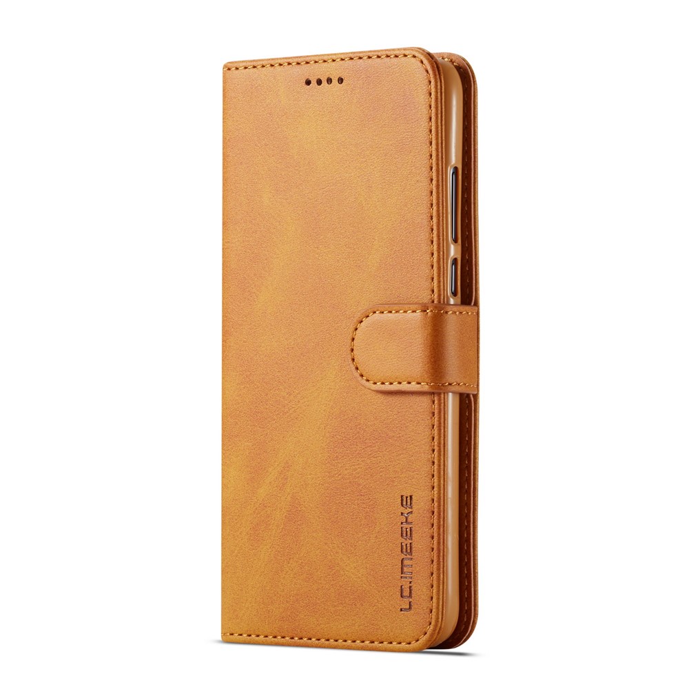 LC.IMEEKE Wallet Leather Stand Case for Huawei P30 Lite - Brown-2