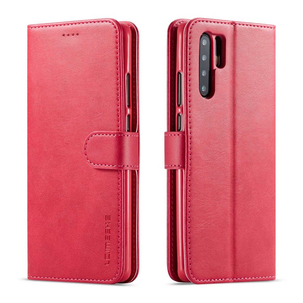 Lc. Case de Cuero de Billetera Imeeke Para el Accesorio de Teléfono Celular Huawei P30 - Rosa