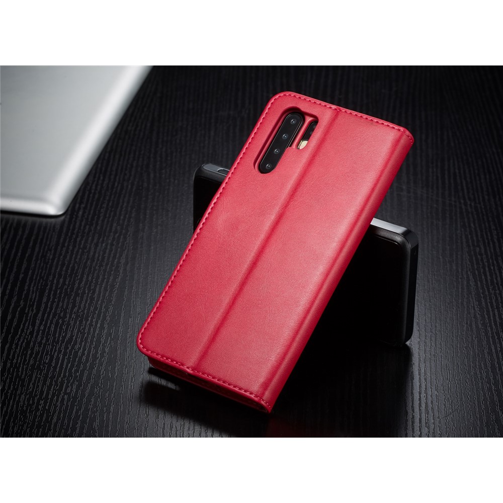 Lc. Case de Cuero de Billetera Imeeke Para el Accesorio de Teléfono Celular Huawei P30 - Rosa