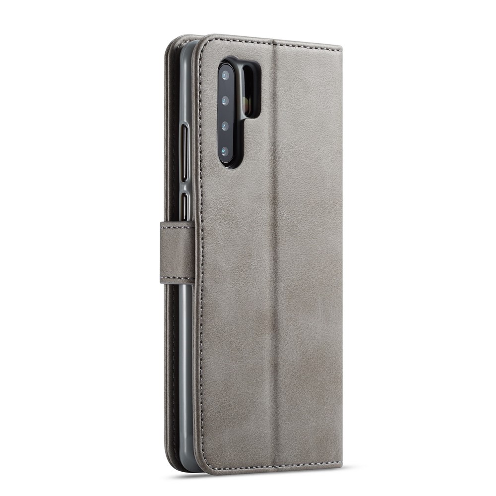 LC.IMEEKE Wallet Leather Stand Case for Huawei P30 Pro - Grey-3