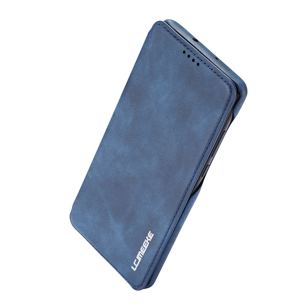 LC.IMEEKE Retro Style Leather Card Holder Case for Huawei P30 Pro - Blue-5