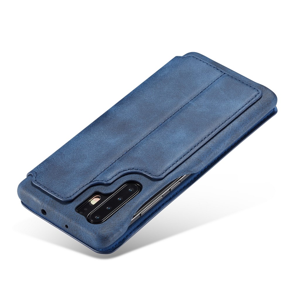 LC.IMEEKE Retro Style Leather Card Holder Case for Huawei P30 Pro - Blue-7