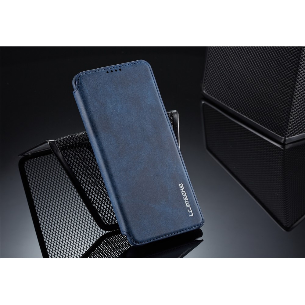 LC.IMEEKE Retro Style Leather Card Holder Case for Huawei P30 Pro - Blue-9