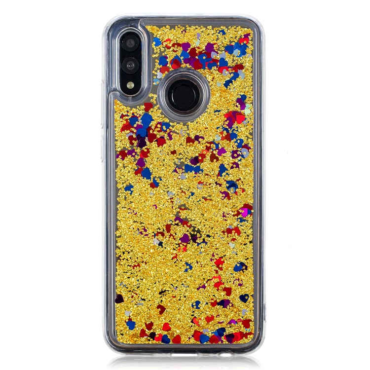 Quicksand Mirror Surface TPU Back Cover Case for Huawei P Smart (2019) - Gold-2