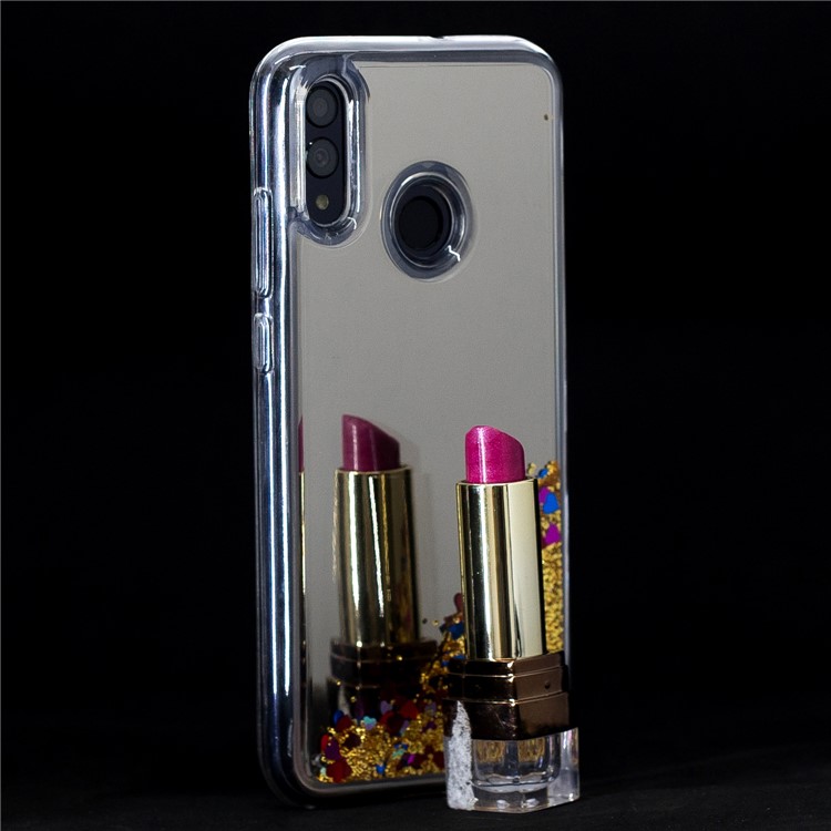Quicksand Mirror Surface TPU Back Cover Case for Huawei P Smart (2019) - Gold-7