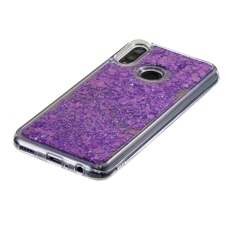 Quicksand-Spiegeloberfläche TPU-Rückendeckungsfall Für Huawei P Smart (2019) - Lila-3