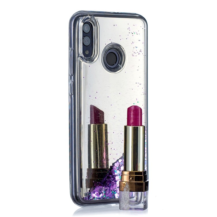 Quicksand-Spiegeloberfläche TPU-Rückendeckungsfall Für Huawei P Smart (2019) - Lila-6
