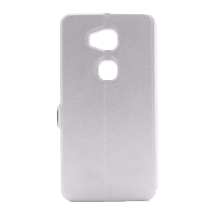 Silk Grain Dual Window Stand Leather Cover for Huawei Honor Play 5X/Honor 5X - White-3