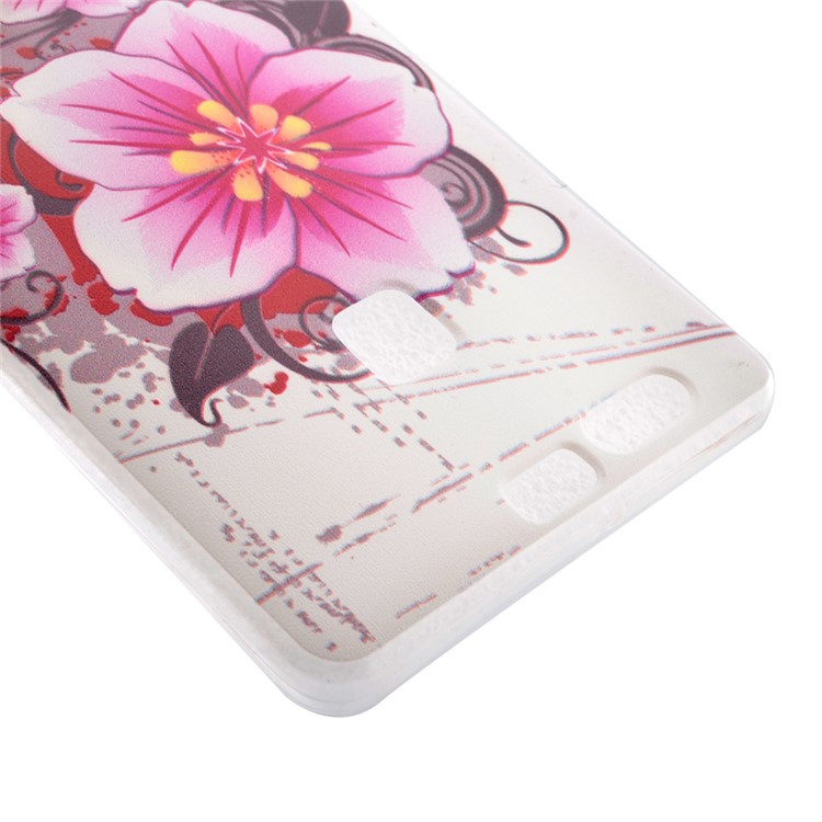 Printed Pattern Slim TPU Back Cover for Huawei P9 - Blossom-3