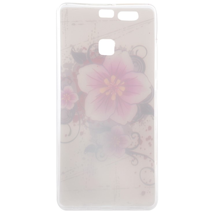 Printed Pattern Slim TPU Back Cover for Huawei P9 - Blossom-4