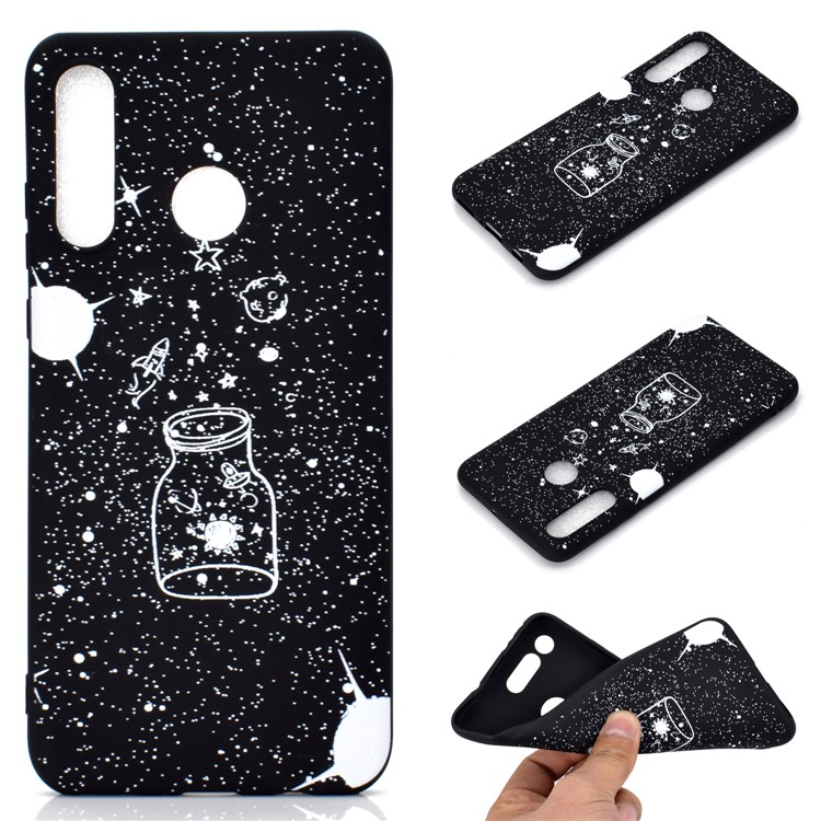 Matte Pattern Printing TPU Mobile Phone Shell for Huawei P30 Lite - Wishing Bottle-1