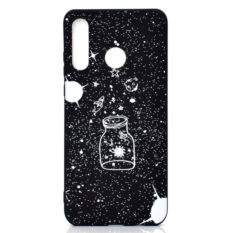 Matte Pattern Printing TPU Mobile Phone Shell for Huawei P30 Lite - Wishing Bottle-2